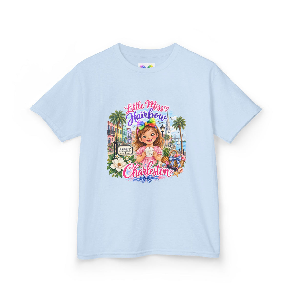 Little Miss Hairbow Goes to Charleston T-shirt