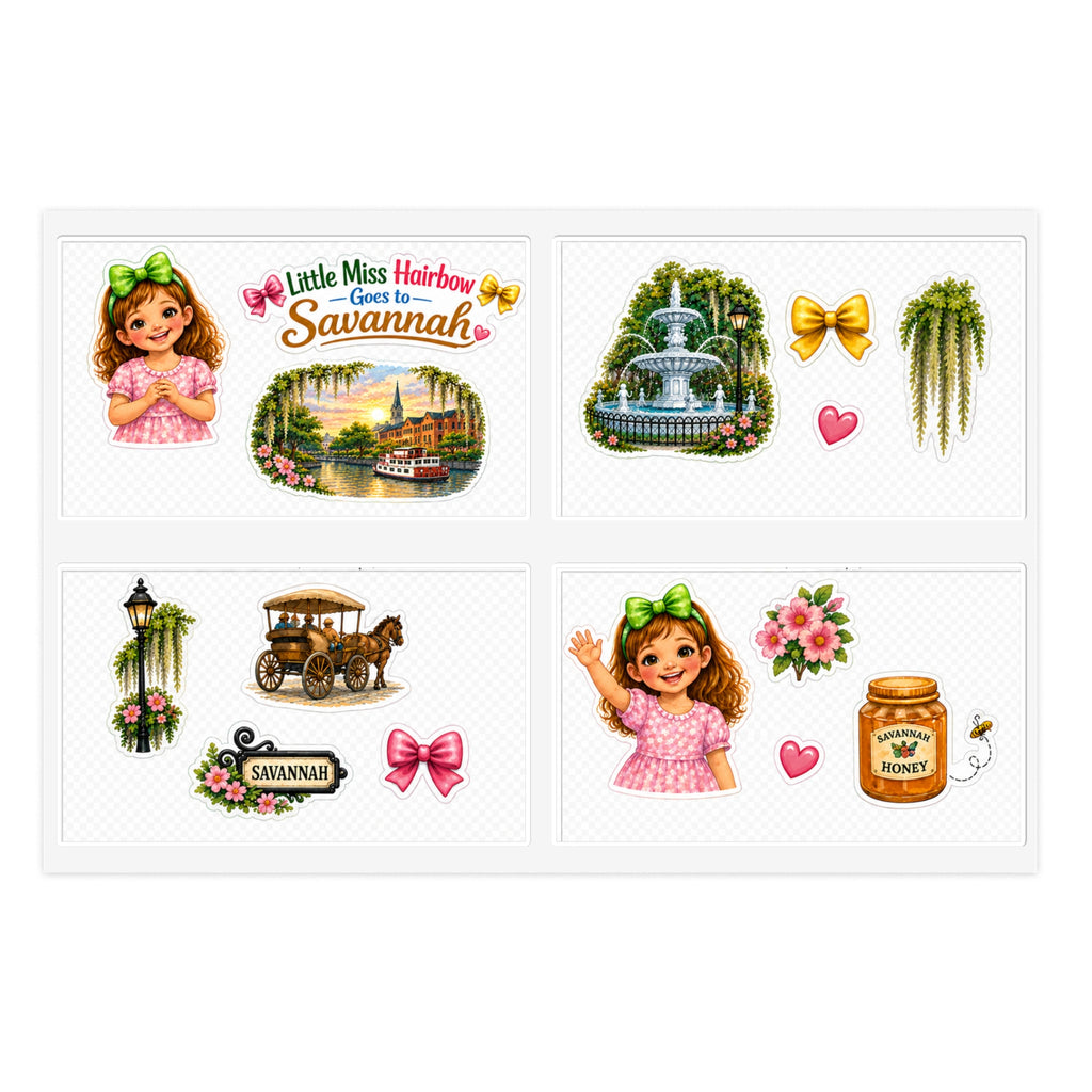 Little Miss Hairbow Savannah Stickers