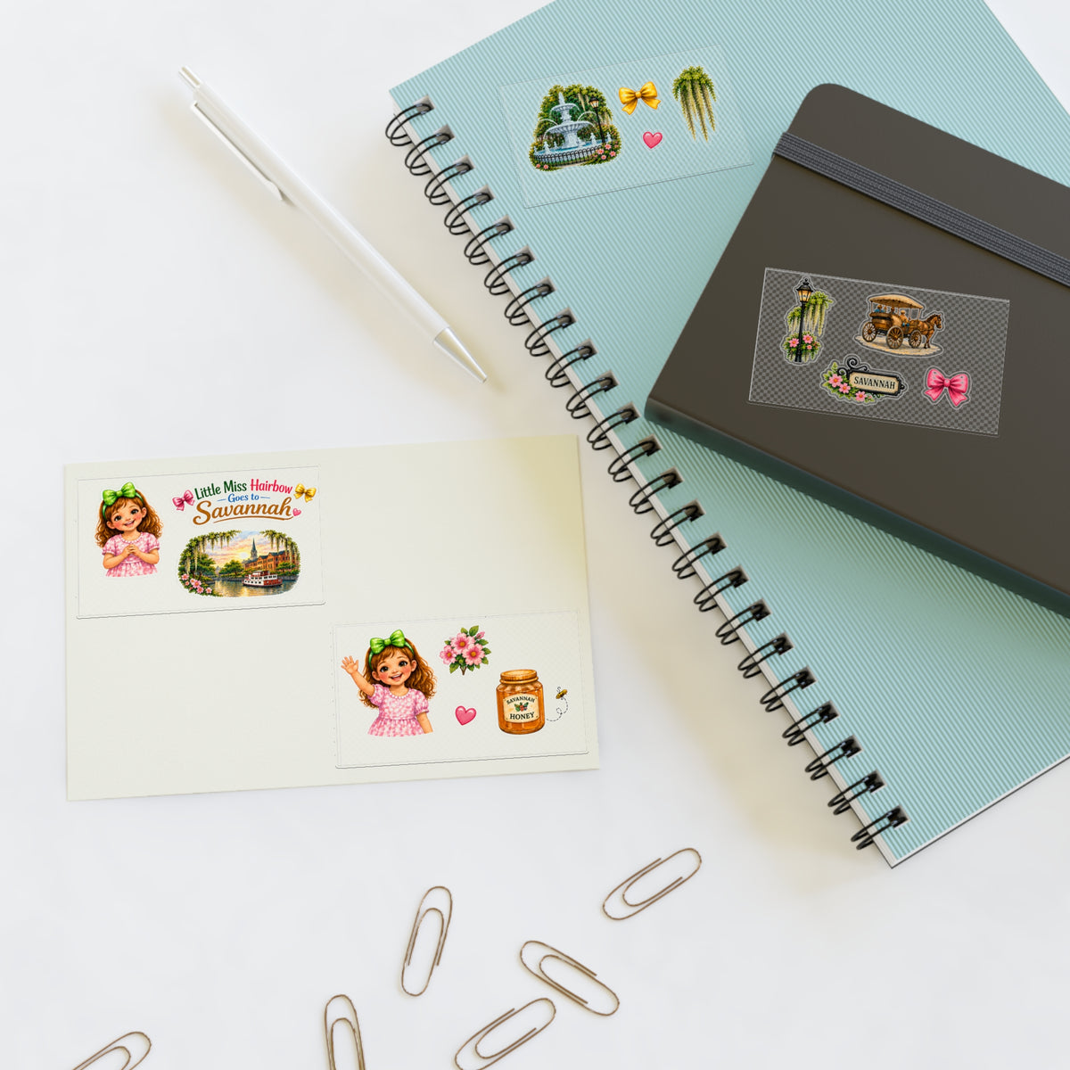 Little Miss Hairbow Savannah Stickers