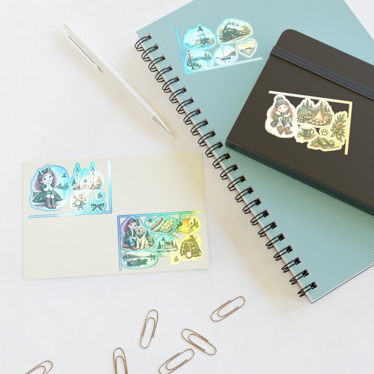 Little Miss Hairbow Green Bay Stickers