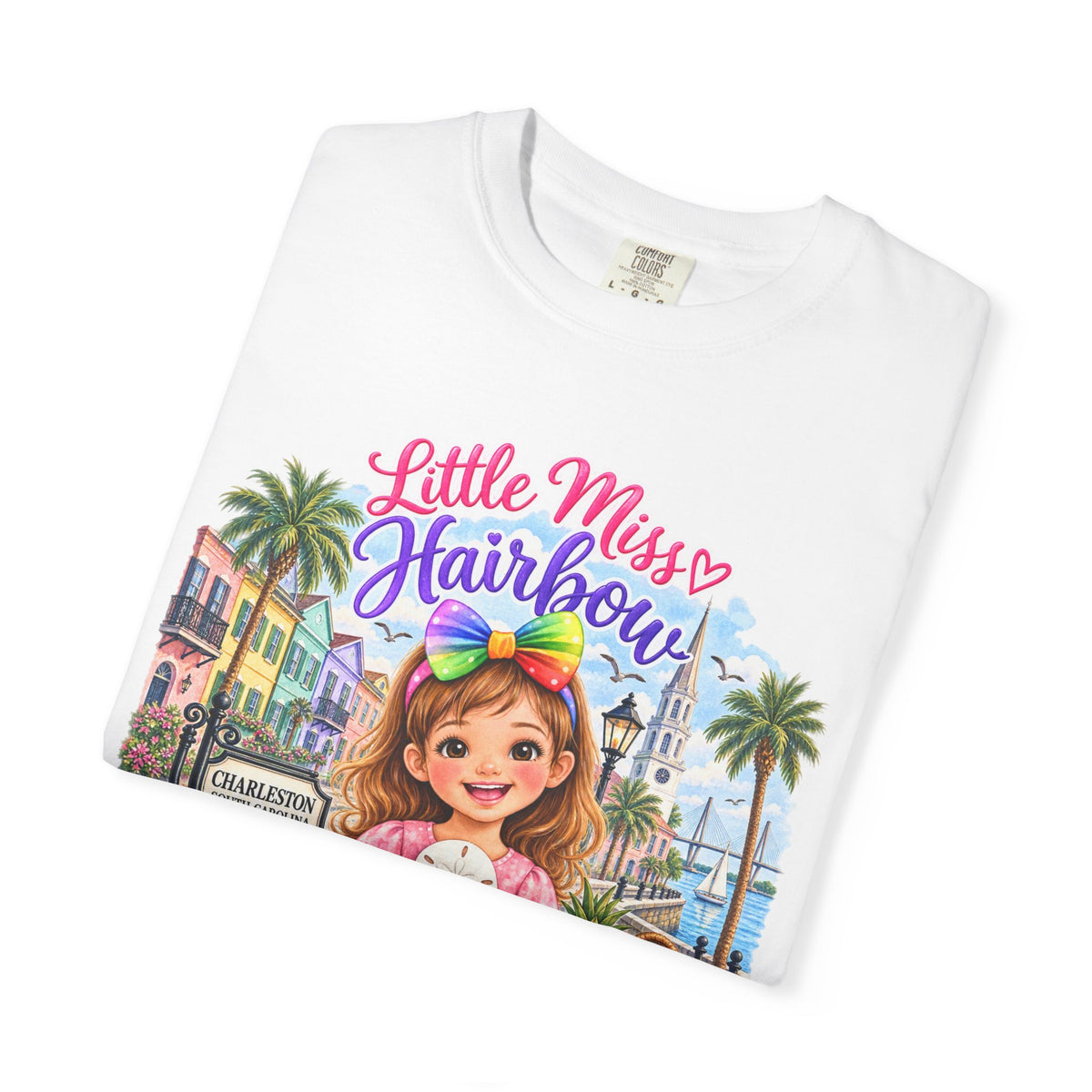 Little Miss Hairbow Charleston T-Shirt