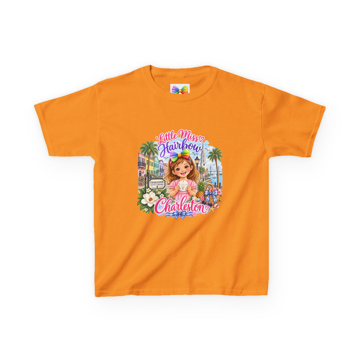 Little Miss Hairbow Goes to Charleston T-shirt