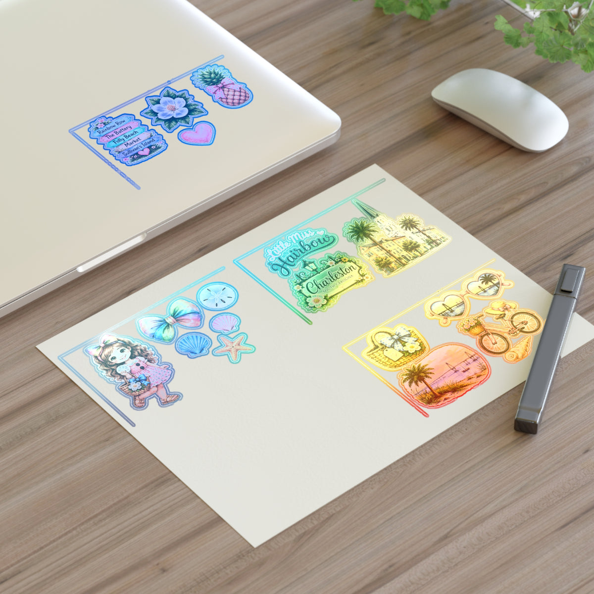 Little Miss Hairbow Charleston Stickers