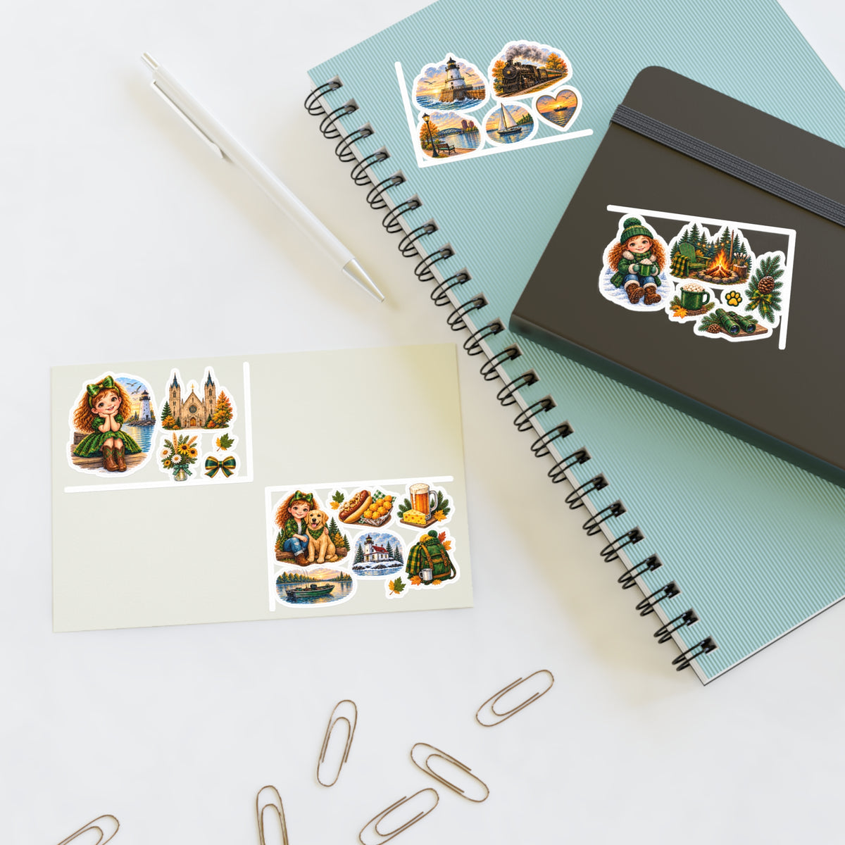 Little Miss Hairbow Green Bay Stickers