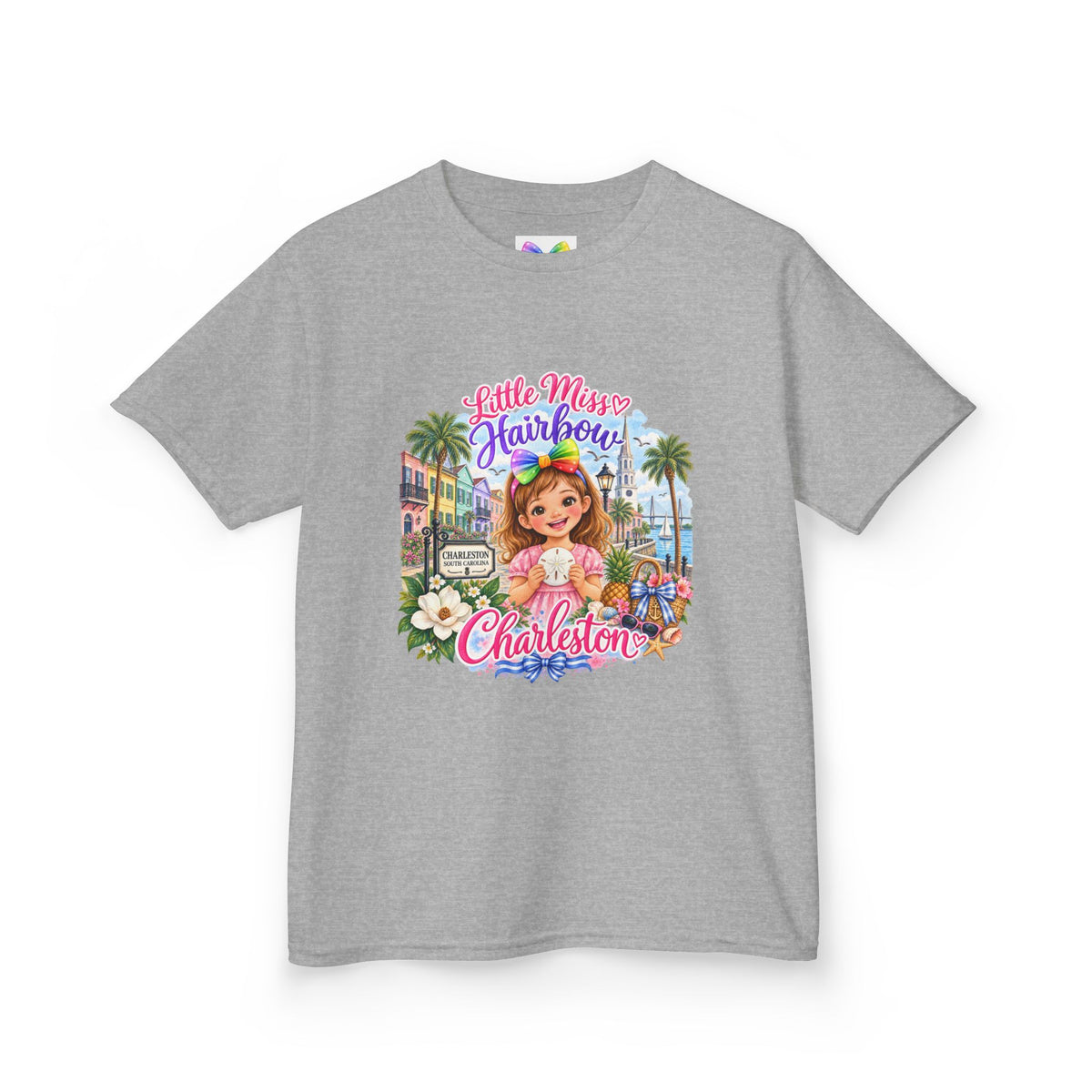 Little Miss Hairbow Goes to Charleston T-shirt