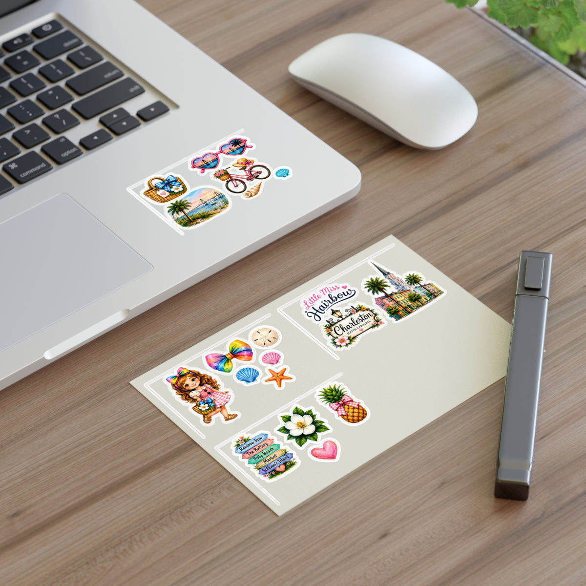 Little Miss Hairbow Charleston Stickers