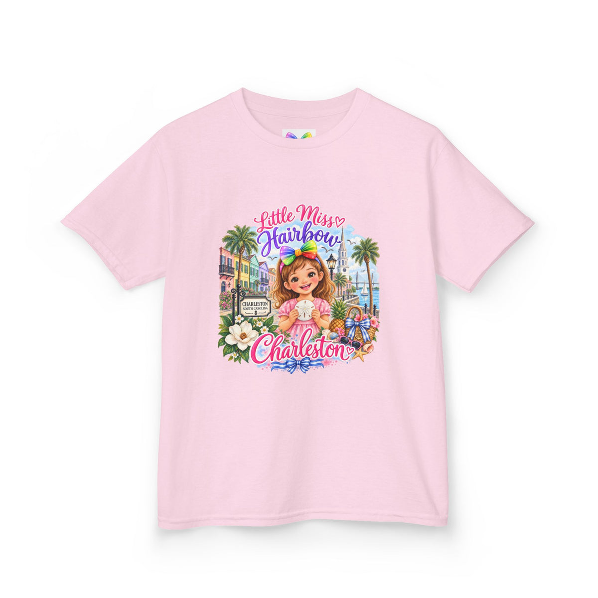Little Miss Hairbow Goes to Charleston T-shirt