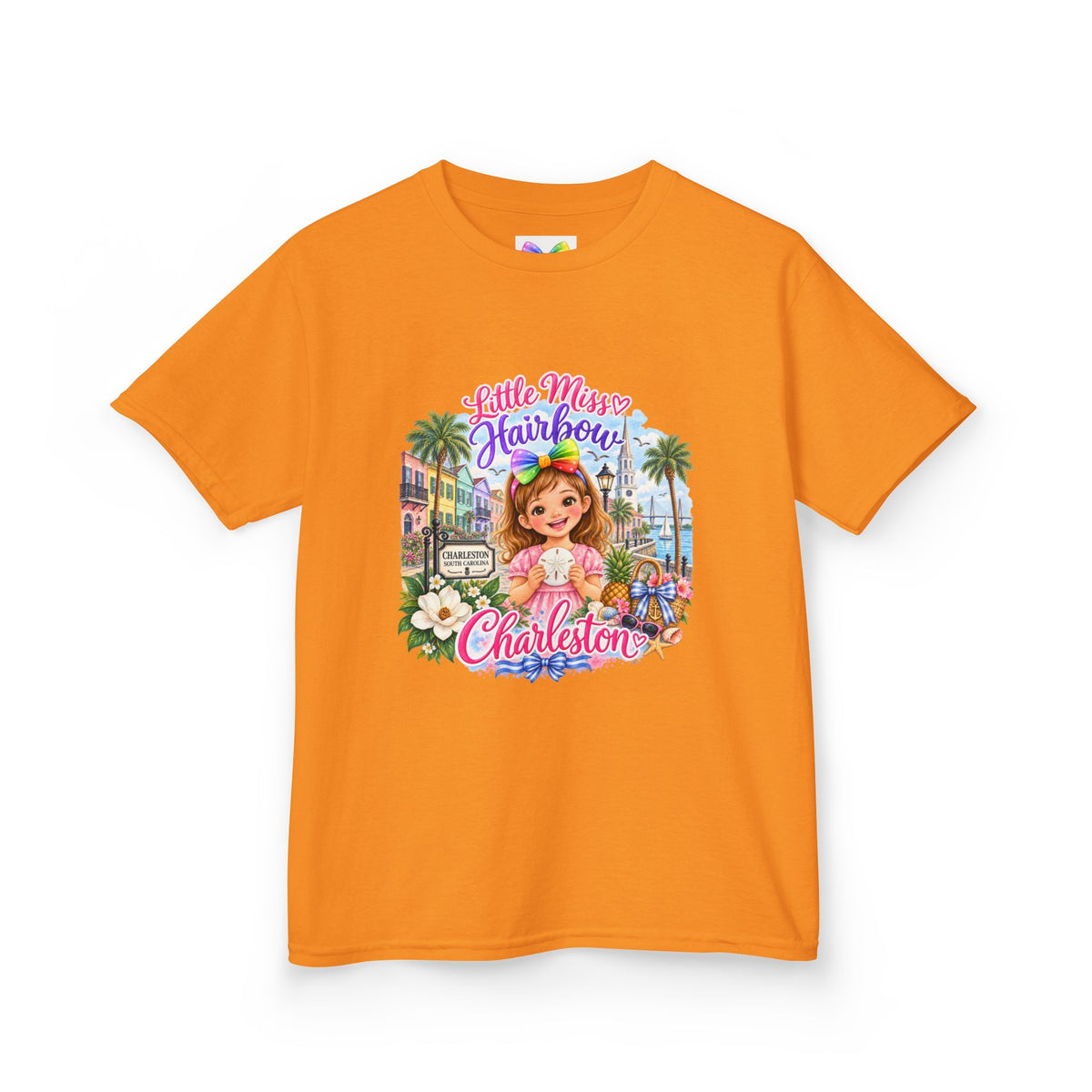 Little Miss Hairbow Goes to Charleston T-shirt