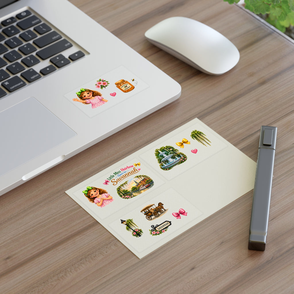 Little Miss Hairbow Savannah Stickers