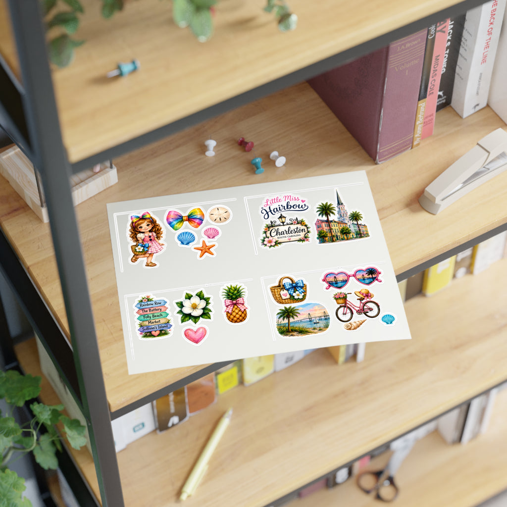 Little Miss Hairbow Charleston Stickers