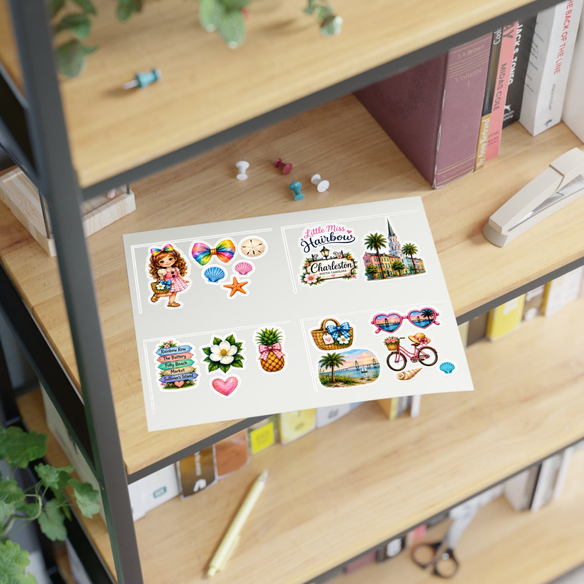 Little Miss Hairbow Charleston Stickers