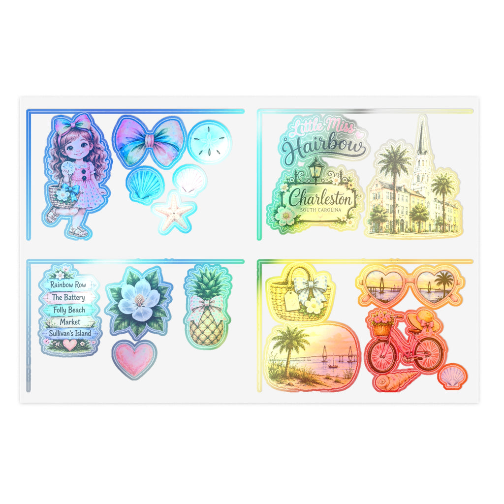 Little Miss Hairbow Charleston Stickers