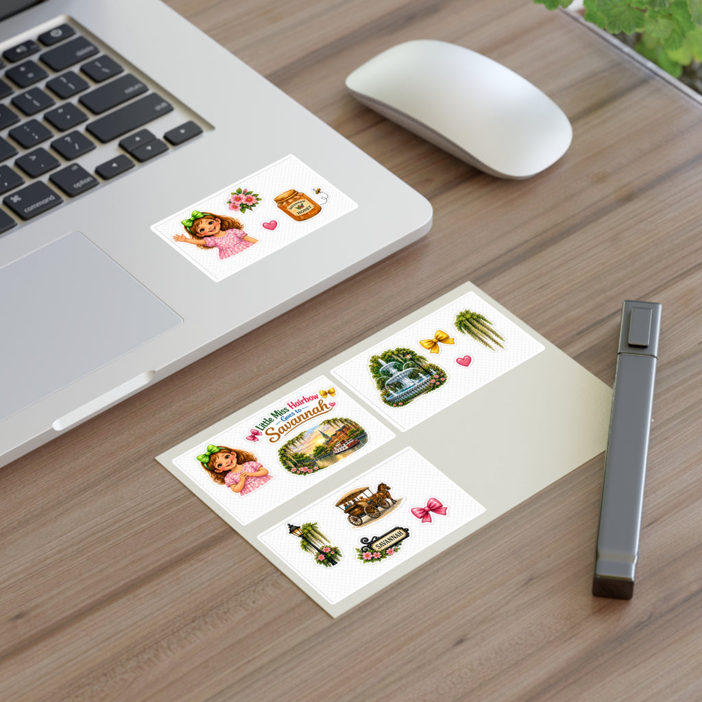Little Miss Hairbow Savannah Stickers