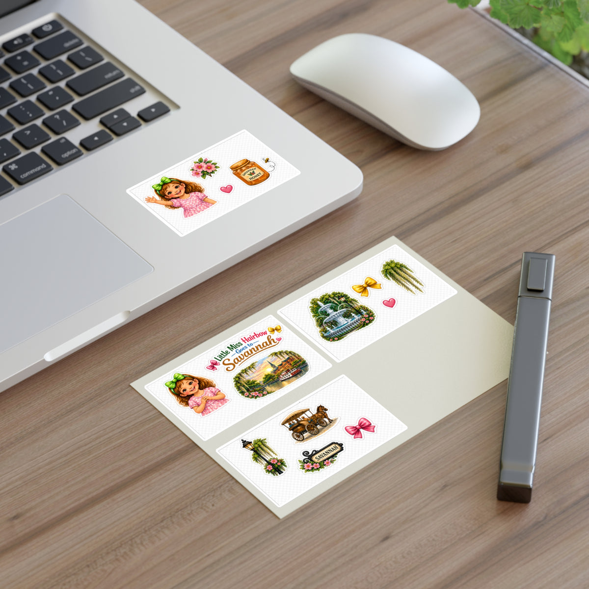 Little Miss Hairbow Savannah Stickers