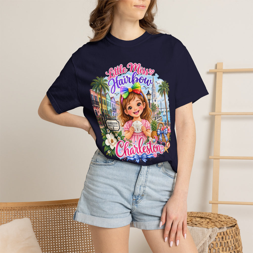 Little Miss Hairbow Charleston T-Shirt