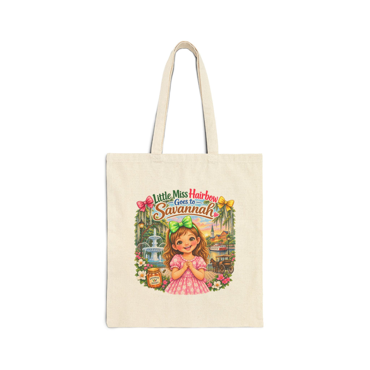 Little Miss Hairbow Goes to Savannah Tote