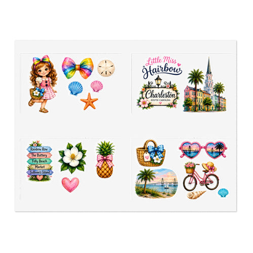 Little Miss Hairbow Charleston Stickers