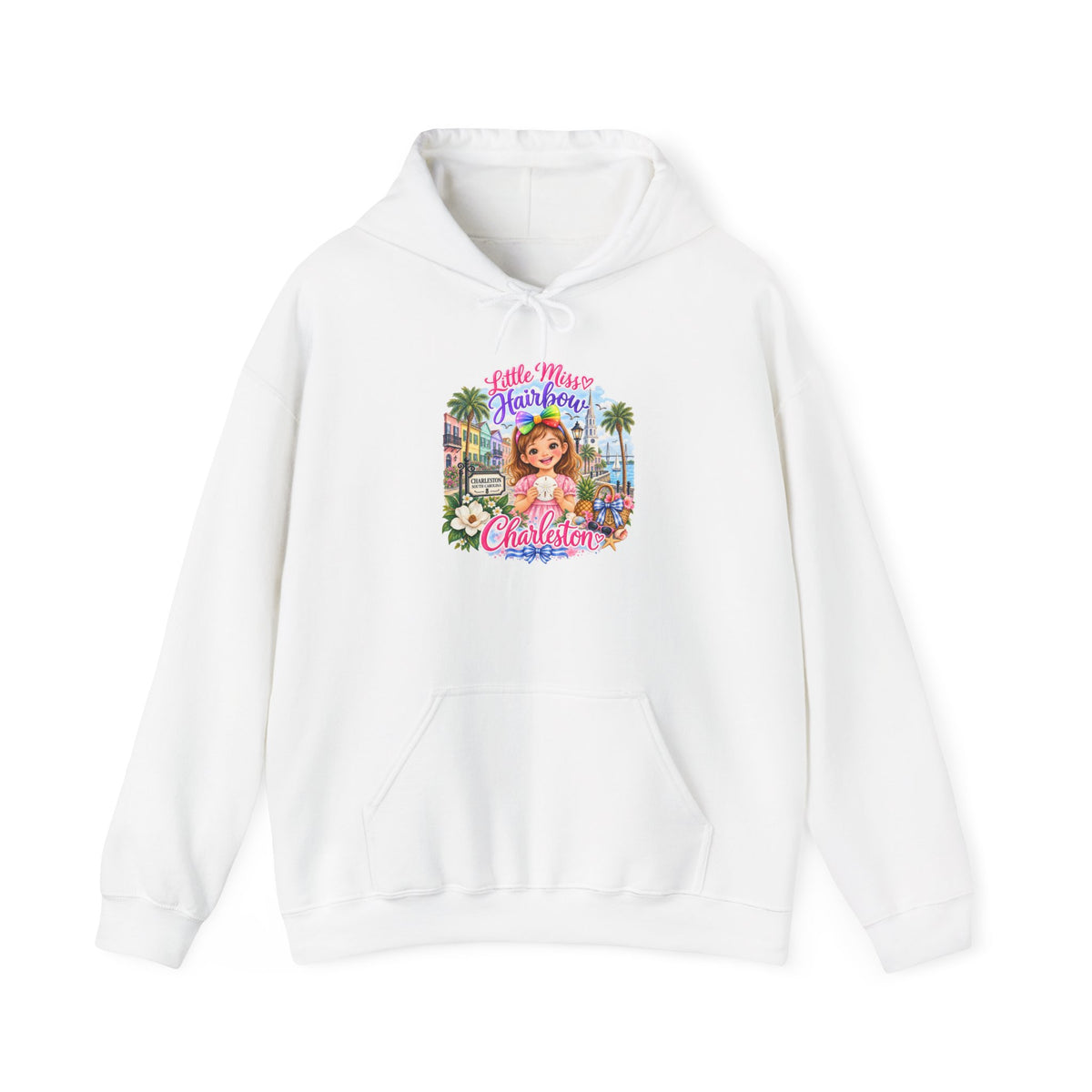 Little Miss Hairbow Charleston Hooded Sweatshirt