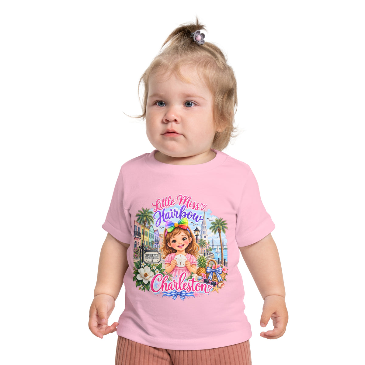 Little Miss Hairbow Baby T-shirt