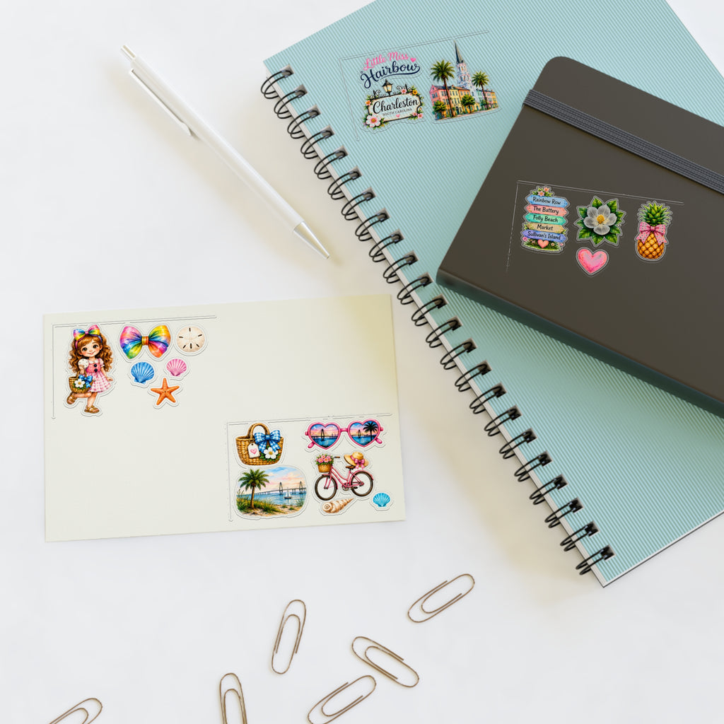 Little Miss Hairbow Charleston Stickers
