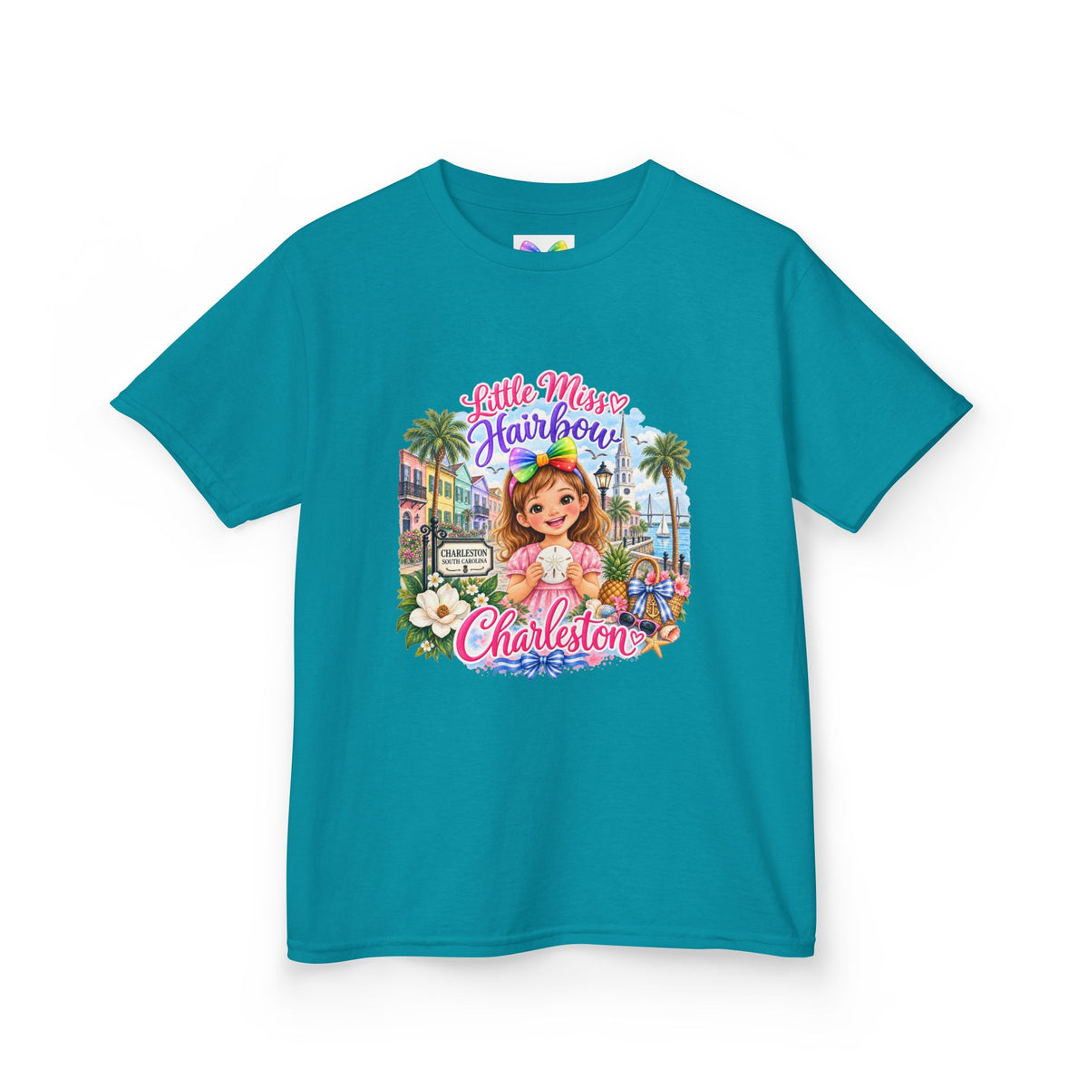 Little Miss Hairbow Goes to Charleston T-shirt