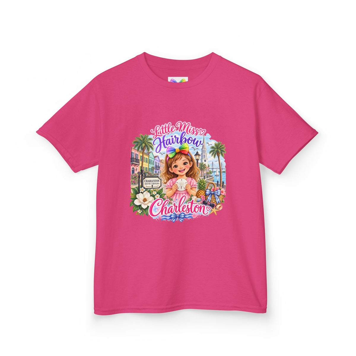 Little Miss Hairbow Goes to Charleston T-shirt