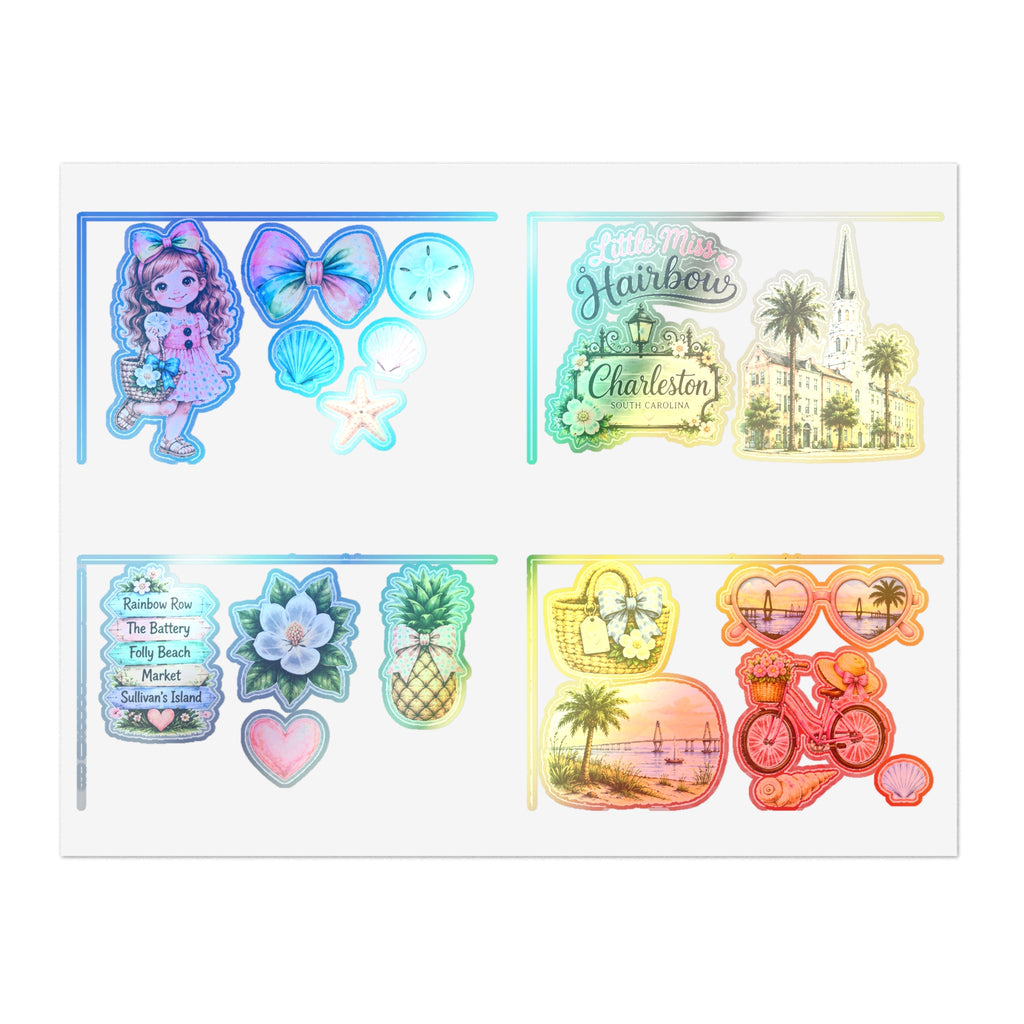 Little Miss Hairbow Charleston Stickers