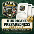Kap’s Hurricane Preparedness Checklist | Printable & Interactive PDF