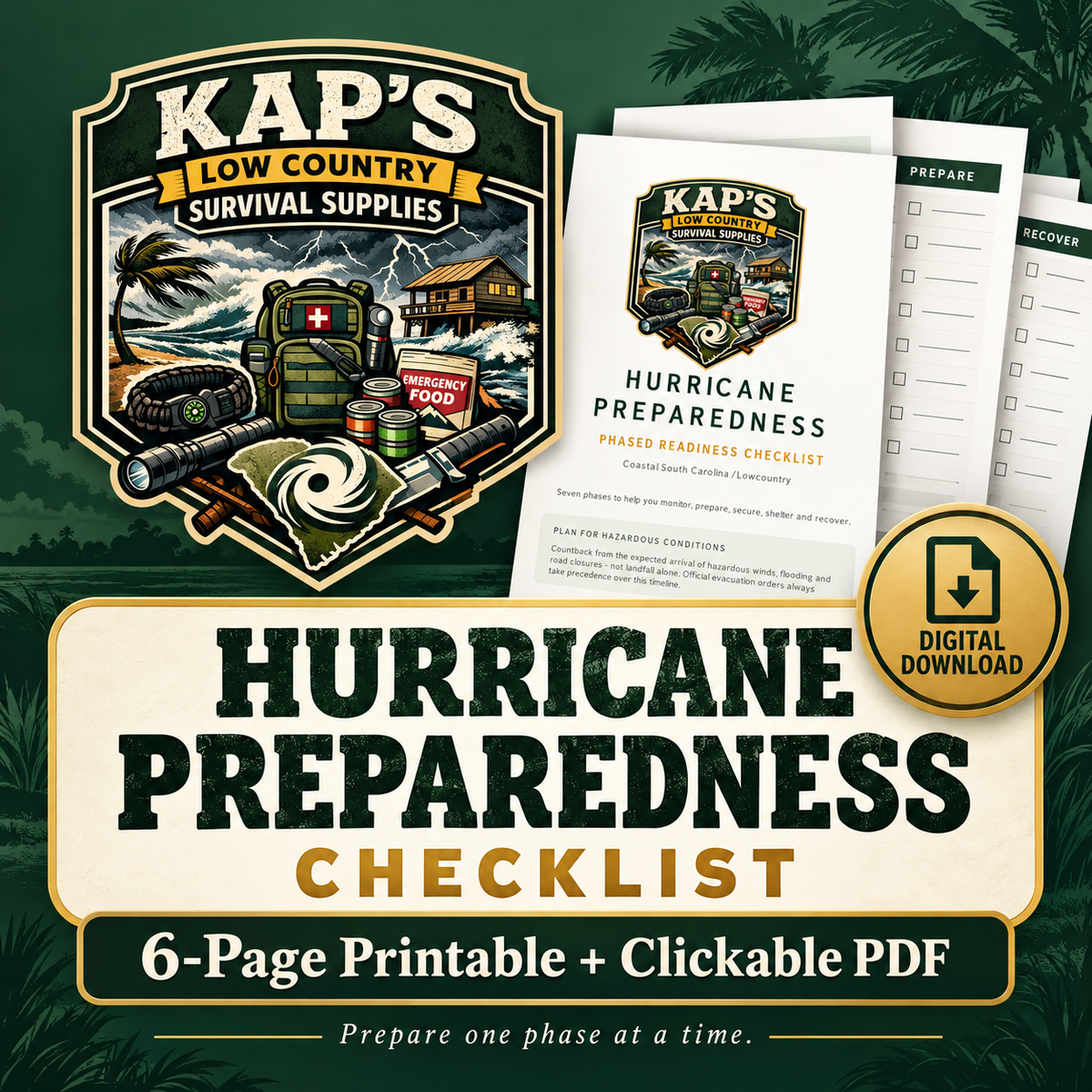Kap’s Hurricane Preparedness Checklist | Printable & Interactive PDF